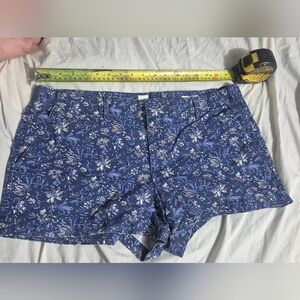 Joe Fresh Blue Floral High Waist Women's Shorts